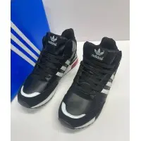 Adidas ZX 750 High Black с мехом